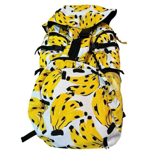 Farm Rio Yellow Banana Travel Hiking Extra Large Backpack Camping New - Picture 1 of 10